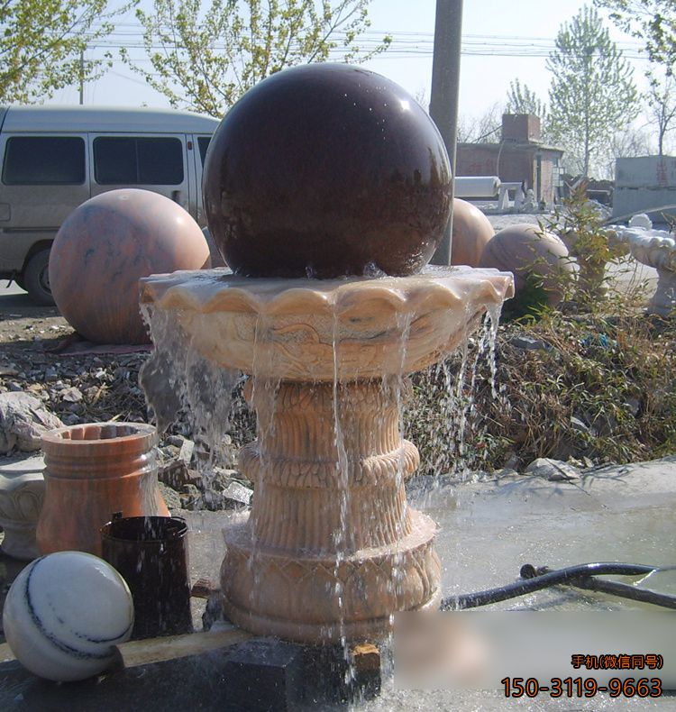 大理石風水球_小區(qū)景觀園林裝飾構(gòu)件雕塑