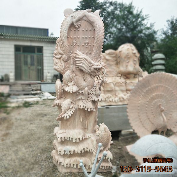 魚躍龍門_景區(qū)景點廣場動物石雕景觀雕塑