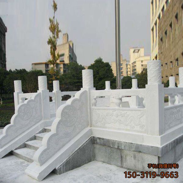 漢白玉升旗臺(tái)_廣場雕花國旗臺(tái)石雕