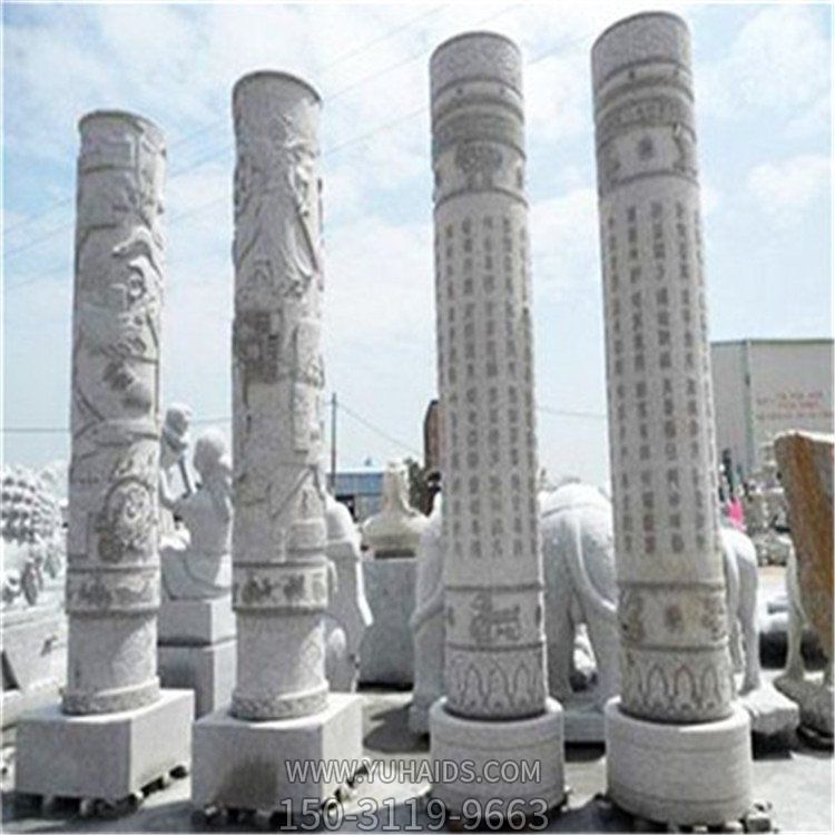 大理石花崗巖浮雕文化石柱子景區(qū)廣場(chǎng) 裝飾擺件雕塑