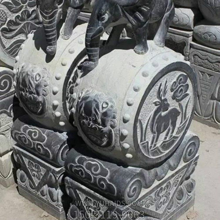 庭院別墅青石石雕戶(hù)外創(chuàng)意景觀(guān)抱鼓石雕雕塑