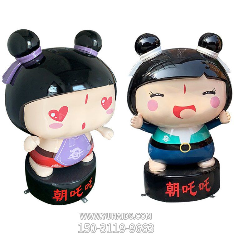 長(zhǎng)商場(chǎng)店鋪玻璃鋼卡通公仔擺件雕塑