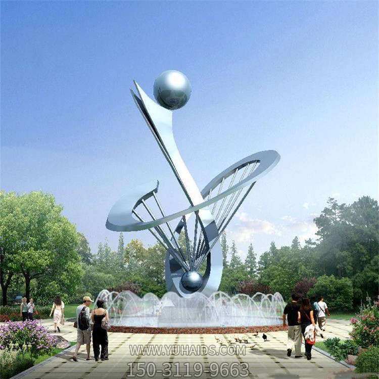 戶(hù)外廣場(chǎng)大型不銹鋼抽象創(chuàng)意景觀擺件雕塑