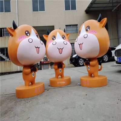玻璃鋼卡通小?？蓯蹌?dòng)物雕塑造型