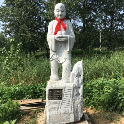 24孝故事人物，懷橘遺親石雕