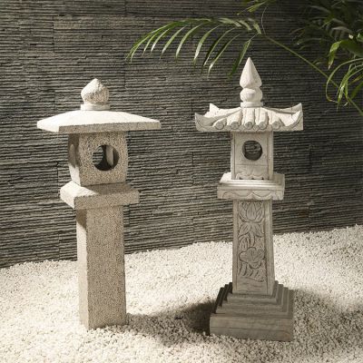 仿古石燈，中式古建裝飾燈柱