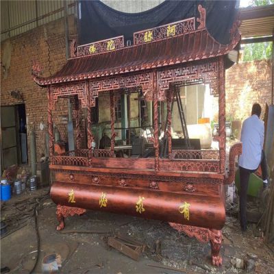 有求必應銅雕香爐，寺廟焚香爐