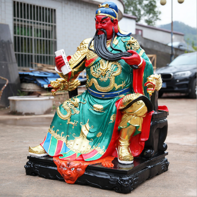 玻璃鋼彩繪寺廟宗教神佛關(guān)公、關(guān)羽