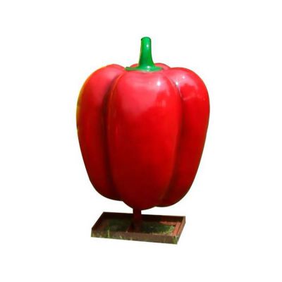 紅辣椒，玻璃鋼仿真蔬菜雕塑