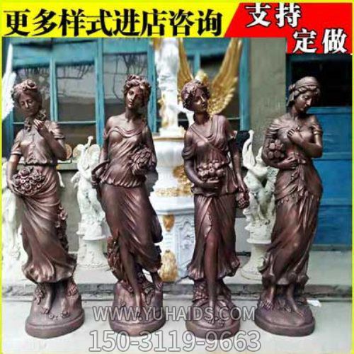 園林景觀(guān)擺放玻璃鋼歐式自由女神像雕塑