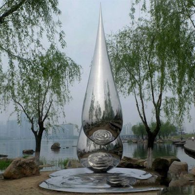 不銹鋼水滴，雨滴景觀雕塑