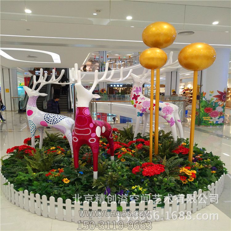 商場(chǎng)DP點(diǎn)展示美陳設(shè)計(jì)制作DP點(diǎn)玻璃鋼蘑菇雕塑開(kāi)業(yè)美陳制作廠(chǎng)家_17806