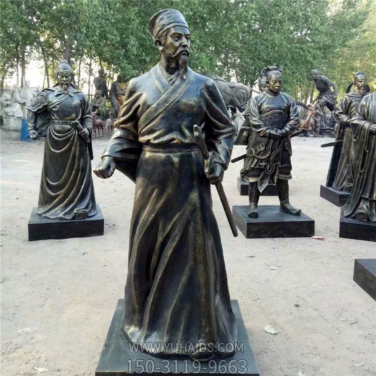 玻璃鋼人物雕塑，古時(shí)候的將軍塑像
