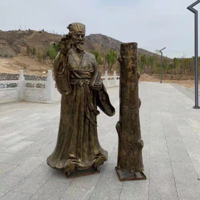 立木為信，商鞅變法法制人物雕塑，玻璃鋼仿銅鑄銅雕塑