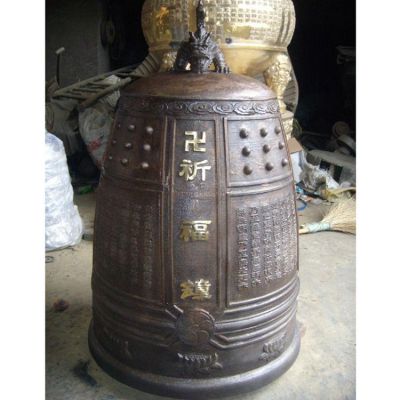 寺廟大型戶(hù)外園林景觀(guān)大新祈福銅鐘雕塑