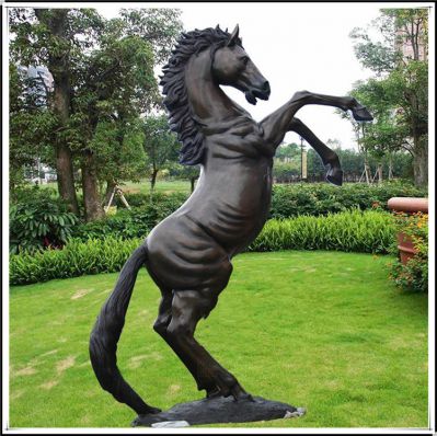 玻璃鋼立馬，仿銅馬兒