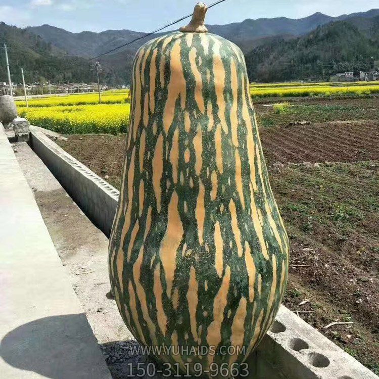 大北瓜，玻璃鋼仿真果蔬景觀雕塑