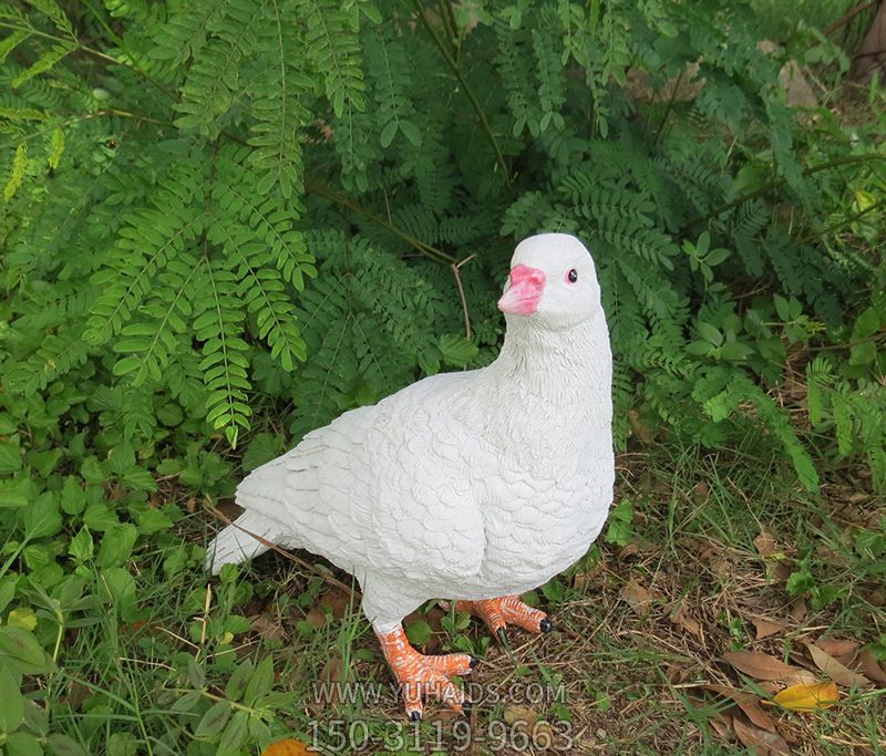 公園戶外樹(shù)脂擺件鴿子雕塑