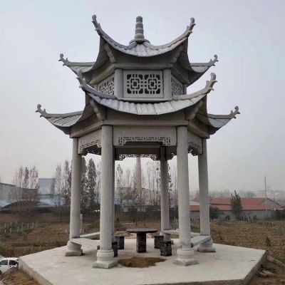 戶(hù)外公園雙層涼亭