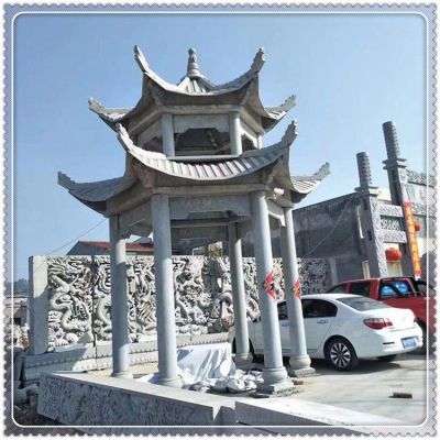 大理石石雕戶(hù)外園林景觀涼亭雕塑