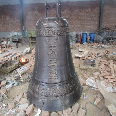 銅雕戶(hù)外園林景觀(guān)銅鐘雕塑