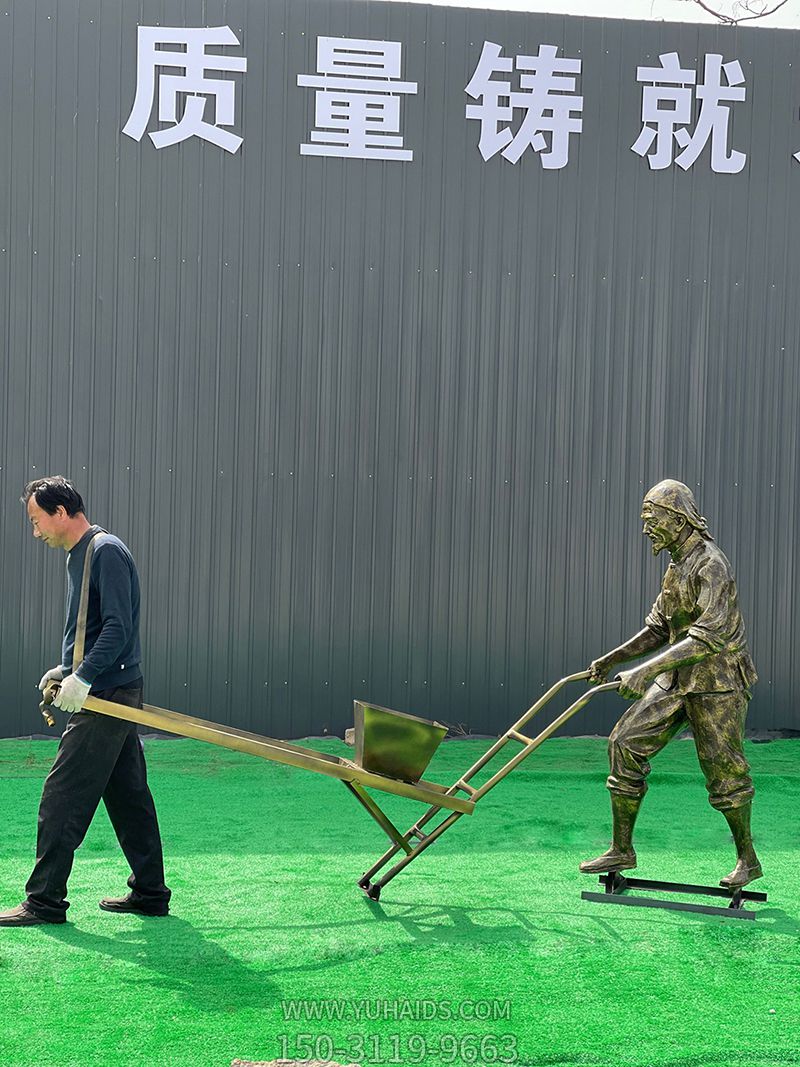 播種人物雕塑-中國農(nóng)耕播種勞動(dòng)人物情景雕塑