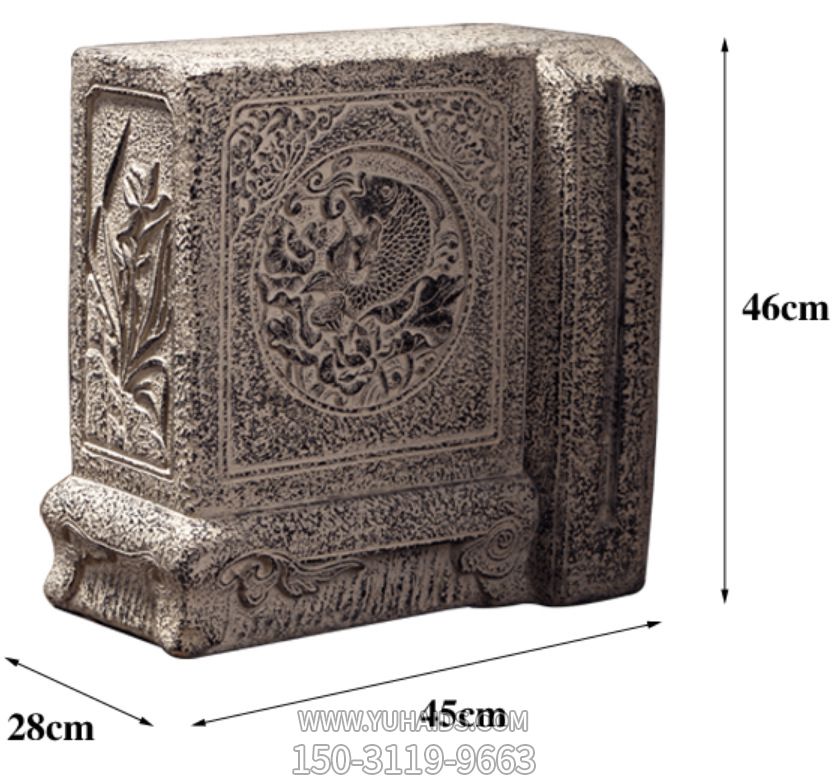 仿石雕石鼓門(mén)墩抱鼓石一對(duì)家用仿古庭院鎮(zhèn)宅門(mén)口石墩擺件雕塑