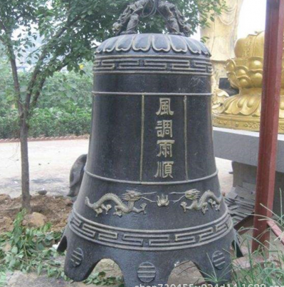 風(fēng)調(diào)雨順鑄銅鐘，吊鐘，掛鐘