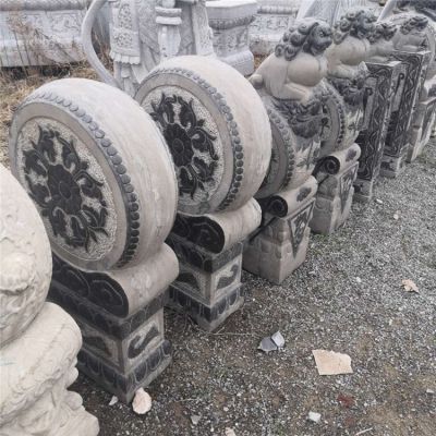 抱鼓石，青石仿古門墩