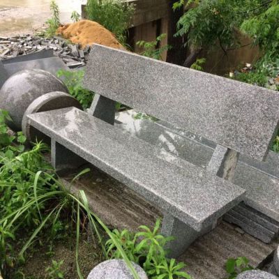 花崗巖石椅子，公園園林露天椅子