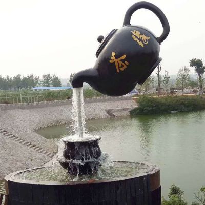 戶(hù)外景區(qū)大型噴泉景觀懸空流水天壺