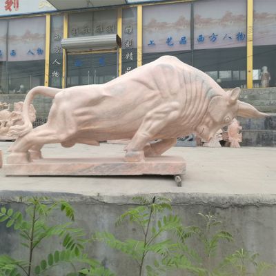 工廠企業(yè)門口大型農耕勵志牛雕塑