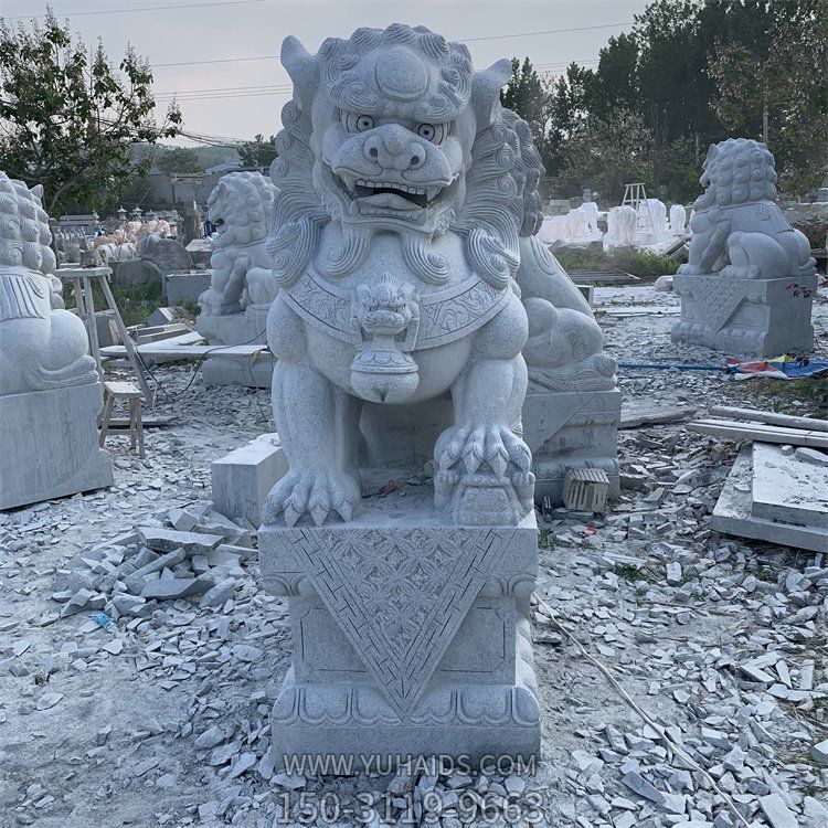 北方石獅子，傳統(tǒng)獅子大理石石雕雕塑