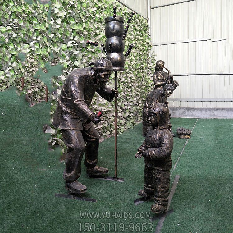 糖葫蘆，民俗生活情景雕塑