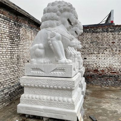 2米8高石獅子，漢白玉天安門獅子傳統(tǒng)造型