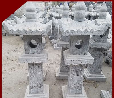 仿古青石燈籠寺廟戶(hù)外裝飾石雕