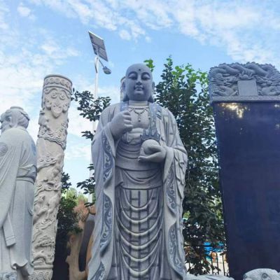 大理石石雕戶(hù)外園林景觀地藏王雕塑