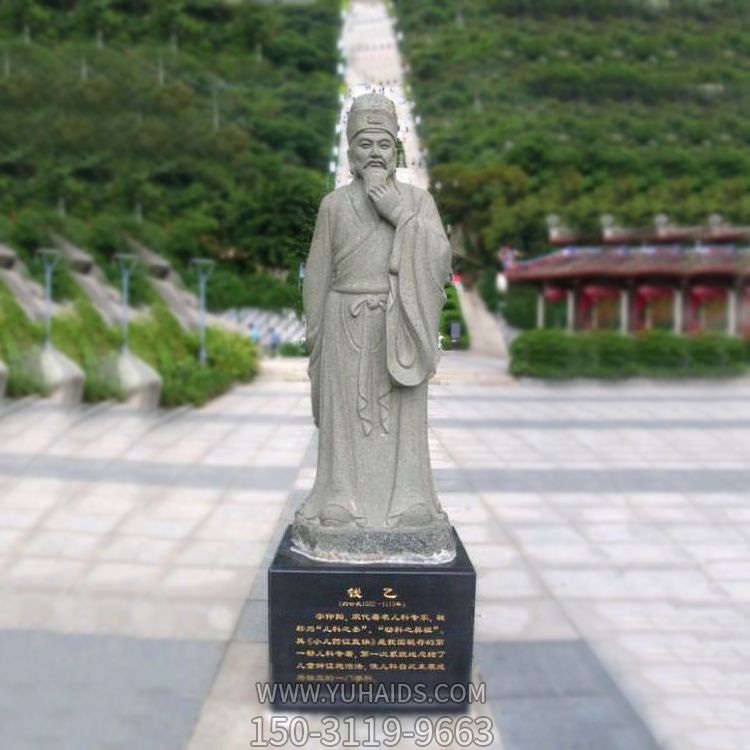 雕塑雕塑 公園景區(qū)園林歷史人物幼科之鼻祖錢乙漢白玉<a href=