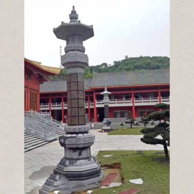 石雕經幢，寺廟青石經幢
