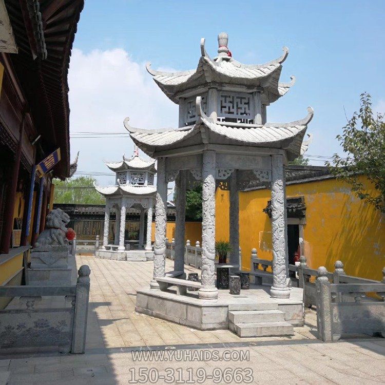 寺院擺放仿古建筑青石雕刻二層中式?jīng)鐾さ袼?>
                                <h2>寺院擺放仿古建筑青石雕刻二層中式?jīng)鐾さ袼?參數(shù)說明</h2>
                                                                        <table>
                                      <tr>
                                        <th>產(chǎn)品標(biāo)題</th>
                                        <td>寺院擺放仿古建筑青石雕刻二層中式?jīng)鐾さ袼?/td>
                                      </tr>
                                      <tr>
                                        <th>發(fā)布時(shí)間</th>
                                        <td>2023-06-08 14:00</td>
                                      </tr>
                                      <tr>
                                        <th>價(jià)格</th>
                                        <td><span>電話咨詢</td>
                                      </tr>
                                                                              <tr>
                                          <th>雕刻內(nèi)容</th>
                                          <td>涼亭</td>
                                        </tr>
                                                                              <tr>
                                          <th>制作材質(zhì)</th>
                                          <td>石雕、青石、石雕</td>
                                        </tr>
                                                                              <tr>
                                          <th>其他</th>
                                          <td>仿古</td>
                                        </tr>
                                                                          </table>
                                <h2>寺院擺放仿古建筑青石雕刻二層中式?jīng)鐾さ袼?詳細(xì)說明</h2>
                                <p>玉海雕塑是一家綜合性的雕塑公司，擁有多款寺院擺放仿古建筑青石雕刻二層中式?jīng)鐾さ袼苣Ｐ?，可加工定制多種寺院擺放仿古建筑青石雕刻二層中式?jīng)鐾さ袼埽С植馁|(zhì)、樣式、風(fēng)格、尺寸大小等方面的調(diào)整修改定制。我們所加工制作的寺院擺放仿古建筑青石雕刻二層中式?jīng)鐾さ袼苜|(zhì)優(yōu)價(jià)廉，遍布全國多個(gè)省市地區(qū)，想要了解更多案例圖片，請(qǐng)電話或微信咨詢。材質(zhì)、大小、樣式等都可以按需定制，還可根據(jù)您提供給的寺院擺放仿古建筑青石雕刻二層中式?jīng)鐾さ袼軜訄D進(jìn)行制作！如有相關(guān)需求，歡迎致電（微信同號(hào)）：<span>150-3119-9663</span></p>
                                                                <div   class=