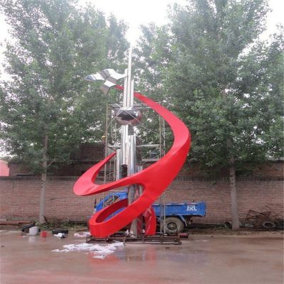 不銹鋼科技主題景觀雕塑，學校校園勵志雕塑