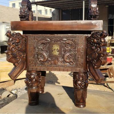 青銅鼎銅雕塑的作用是啥？