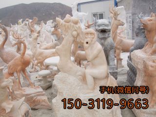 猴子、羊、鹿、仙鶴多種草坪動(dòng)物雕塑